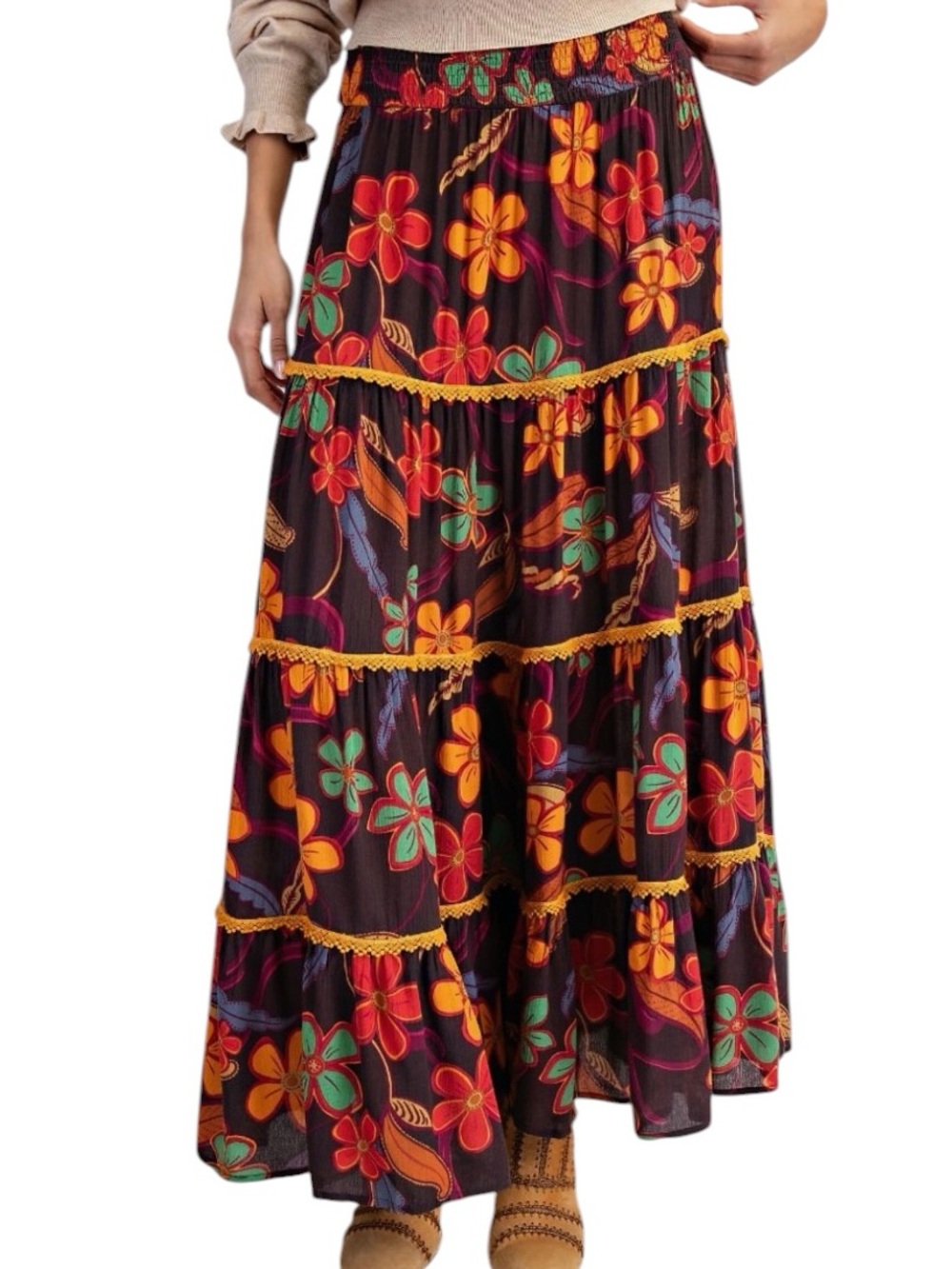 724:  EASEL NWT SKIRT SMOKE (H31)